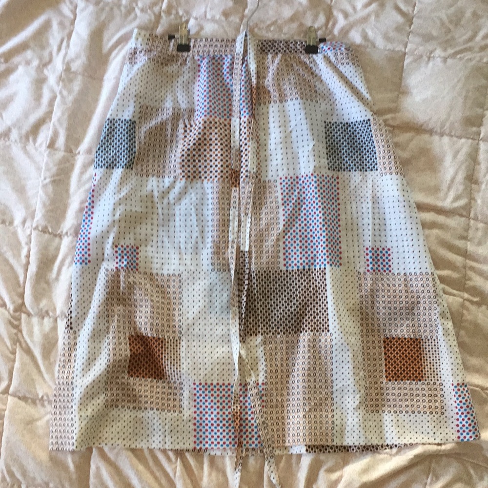 Vintage patchwork pattern skirt